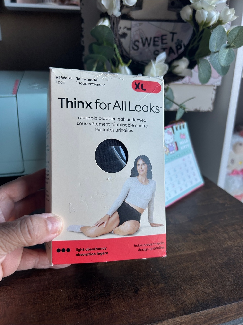 Thinx for all leaks reusable bladder leak hi waist XL
